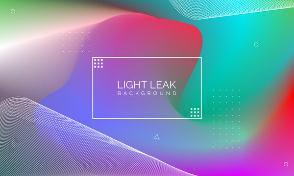 Minimal Glow Fluid Flow Colorful Abstract Design For Website Advertising Brochure Background. Modern Trendy Gradient Futuristic Element Multi Color Tone Illustration Concept. Elegant Light Leak.