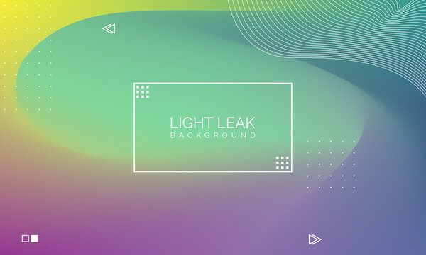 Minimal Glow Fluid Flow Colorful Abstract Design For Website Advertising Brochure Background. Modern Trendy Gradient Futuristic Element Multi Color Tone Illustration Concept. Elegant Light Leak.
