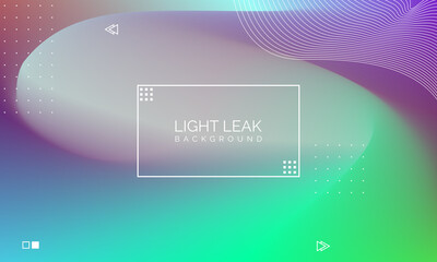 Minimal Glow Fluid Flow Colorful Abstract Design For Website Advertising Brochure Background. Modern Trendy Gradient Futuristic Element Multi Color Tone Illustration Concept. Elegant Light Leak.