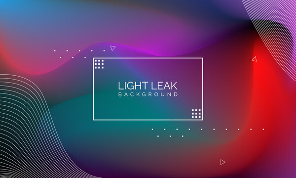 Minimal Glow Fluid Flow Colorful Abstract Design For Website Advertising Brochure Background. Modern Trendy Gradient Futuristic Element Multi Color Tone Illustration Concept. Elegant Light Leak.