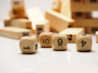 Picture of wood educational toys for children learn number with fun