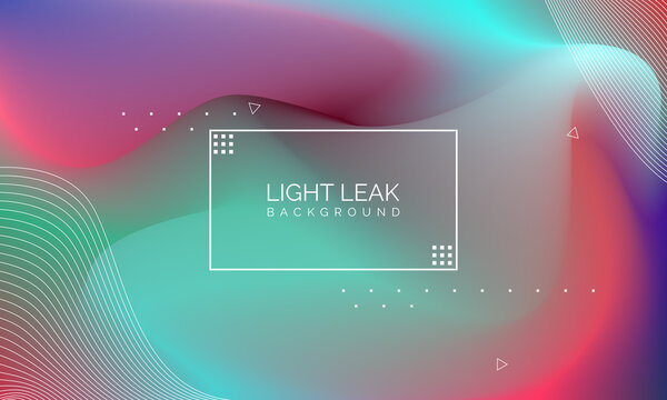 Minimal Glow Fluid Flow Colorful Abstract Design For Website Advertising Brochure Background. Modern Trendy Gradient Futuristic Element Multi Color Tone Illustration Concept. Elegant Light Leak.