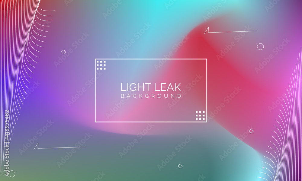 Fototapete minimal glow fluid flow colorful abstract design for website advertising brochure background. modern