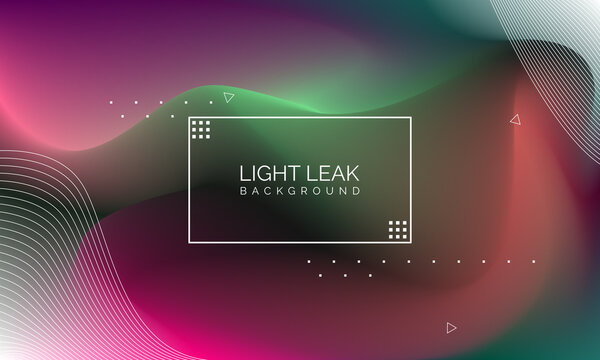 Minimal Glow Fluid Flow Colorful Abstract Design For Website Advertising Brochure Background. Modern Trendy Gradient Futuristic Element Multi Color Tone Illustration Concept. Elegant Light Leak.