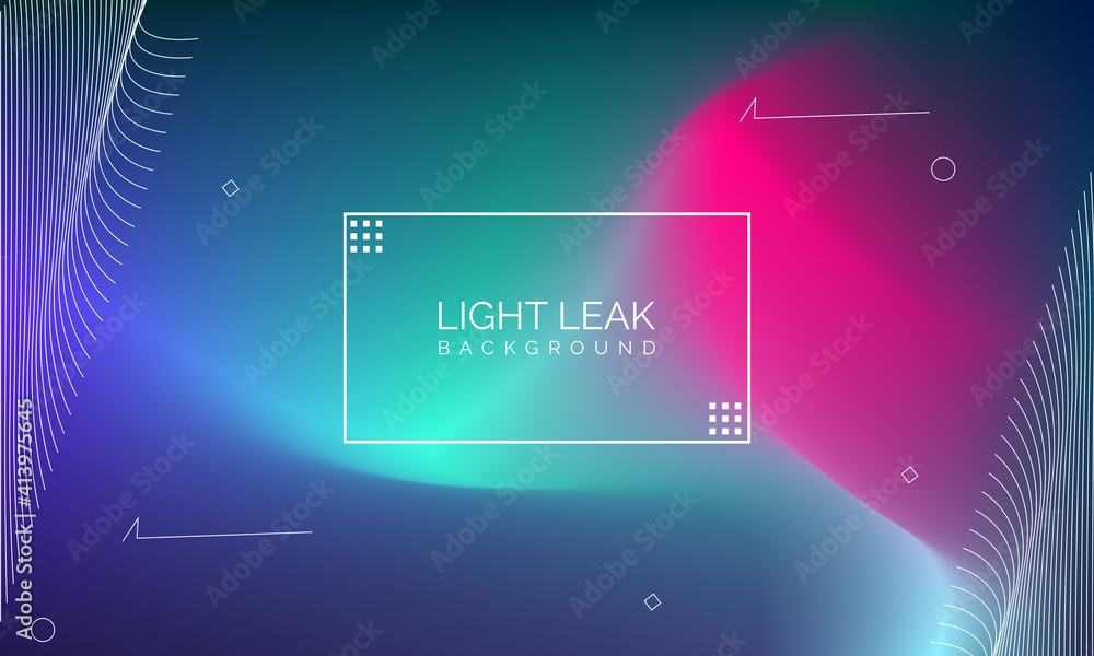 Fototapete minimal glow fluid flow colorful abstract design for website advertising brochure background. modern