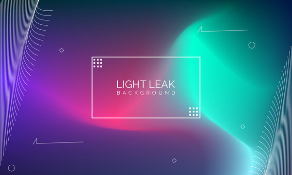 Minimal Glow Fluid Flow Colorful Abstract Design For Website Advertising Brochure Background. Modern Trendy Gradient Futuristic Element Multi Color Tone Illustration Concept. Elegant Light Leak.