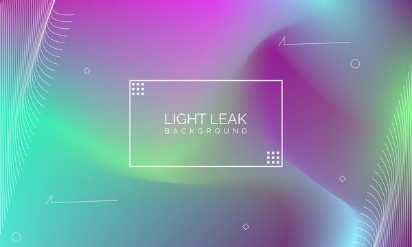 Minimal Glow Fluid Flow Colorful Abstract Design For Website Advertising Brochure Background. Modern Trendy Gradient Futuristic Element Multi Color Tone Illustration Concept. Elegant Light Leak.