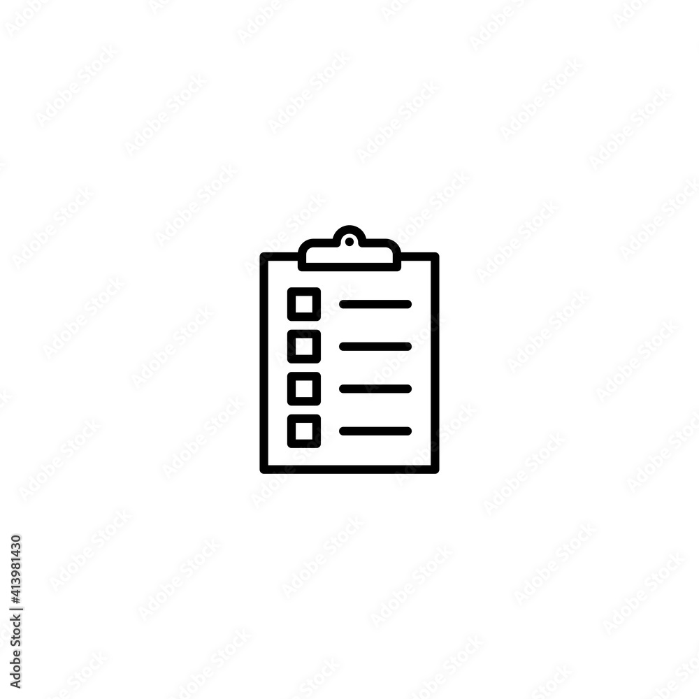 Poster clipboard icon vector for computer, web and mobile app