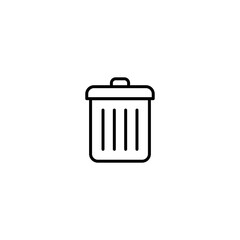 Delete icon vector for computer, web and mobile app 