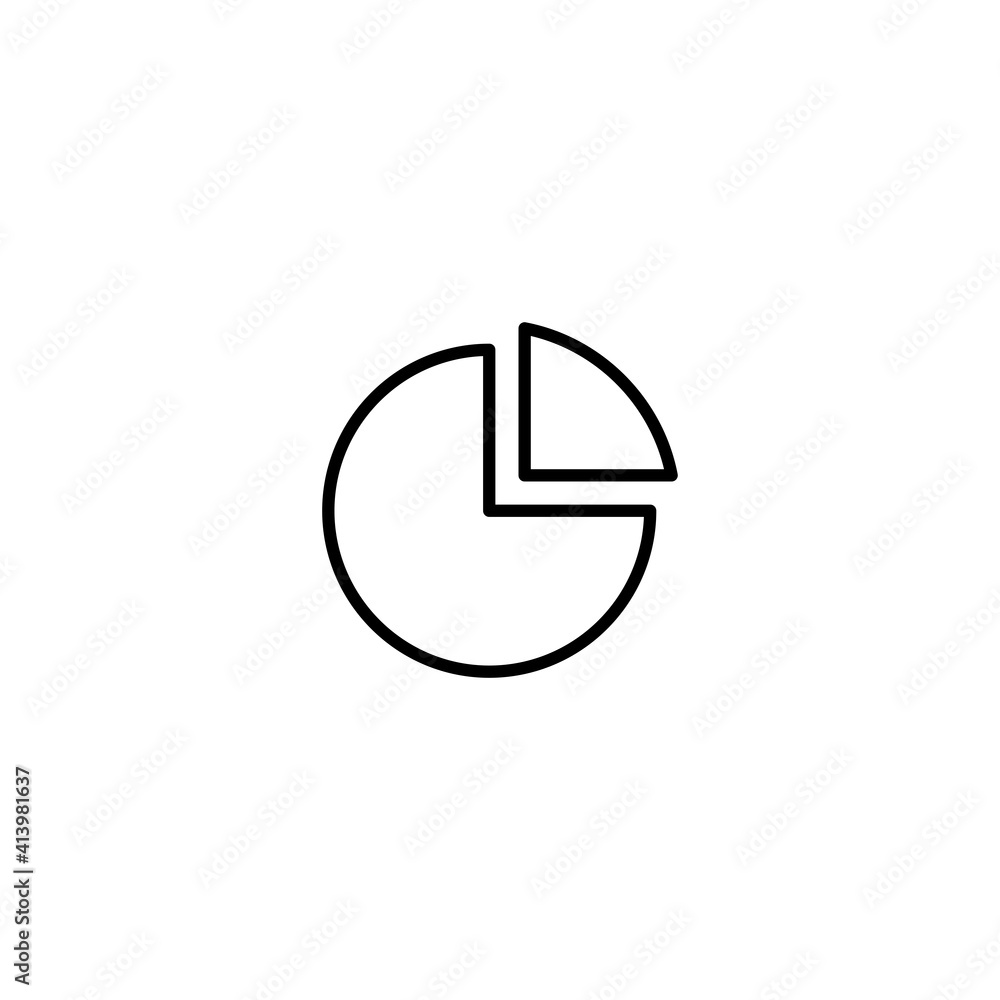 Poster statistics icon vector, graph icon for computer, web and mobile app
