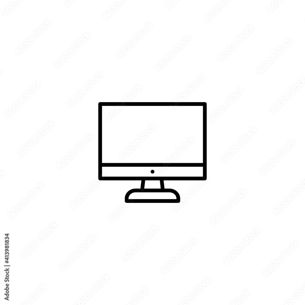 Poster monitor icon for computer, web and mobile app