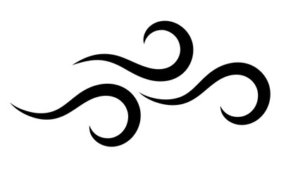 Air flow vector icon