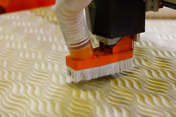 MDF panel engraving with CNC wood router machine