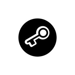 Key icon. Editable stroke. simple illustration mobile concept app line icon and web design. Editable stroke. Design template vector