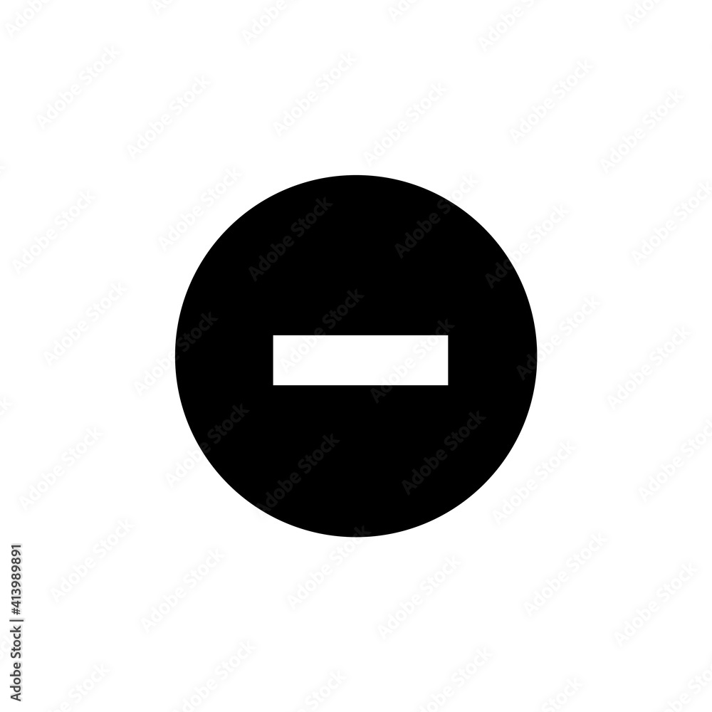 Poster Stop icon. Editable stroke. simple illustration mobile concept app line icon and web design. Editable stroke. Design template vector