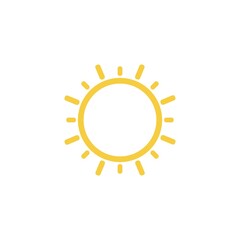 sun illustration logo