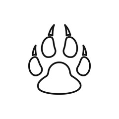 paw print icon vector design illustration