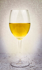 glass of white wine