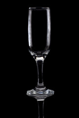 empty wine glass