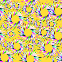 decorative wrapping paper in sparks multicolor seamless pattern