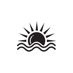 sun rise icon symbol sign vector