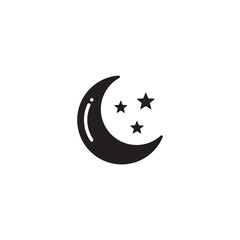 night icon symbol sign vector