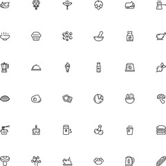 icon vector icon set such as: peppercorn, refreshing, watercress, platter, waiter, chocolate, full, beet, thai, fall, takeout, medical supplies, mortar, cow, frankfurter, harvest, medicine, pod