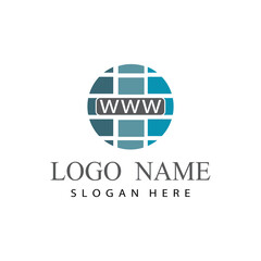 internet cable logo  and symbol design vector