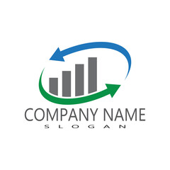 finance logo and symbols vector concept illustration