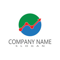 finance logo and symbols vector concept illustration