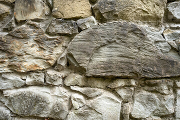 Background of brick stone wall texture. Close up image. Outdoor home decoration.