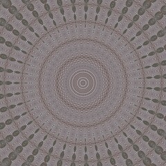 Illusion background pattern design. 3D illustration for mandala and interior floor mat carpet decoration