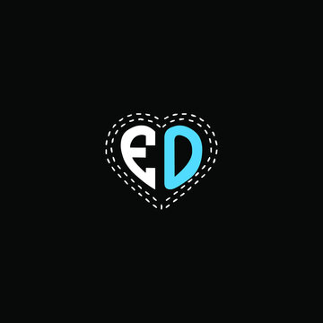 E O letter logo emblem design on black color background. eo monogram