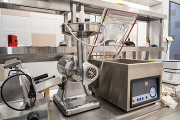 Appliances in the kitchen of the restaurant. Equipment of industrial kitchens. Equipment for cafes...