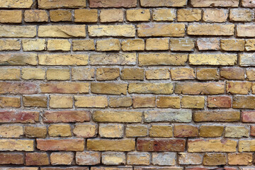 old red brick wall background