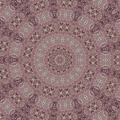 Illusion background pattern design. 3D illustration for mandala and interior floor mat carpet decoration