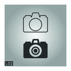 Camera Photography Icon Logo Template Vector Design.Ess 10.