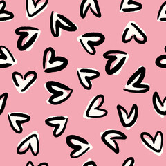 Valentine Love Heart Seamless Pattern