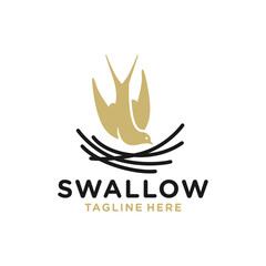 modern swallow's nest logo