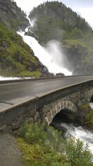 old bridge over the river