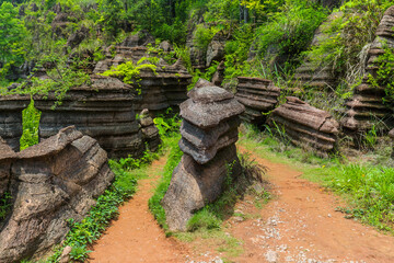 Park of red stones Hongshilin - Hunan China