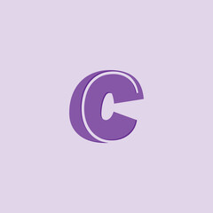 Abstract letter C logo. This logo icon incorporate with abstract logo in the creative way.