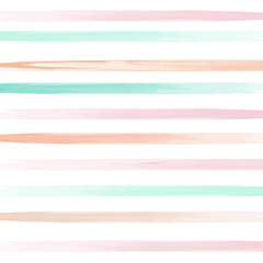 Watercolor horizontal stripes in pastel color. Background for children's wallpaper, paper, fabric. Vector illustration