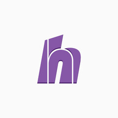 Abstract letter H logo. This logo icon incorporate with abstract logo in the creative way.