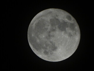 full moon over black