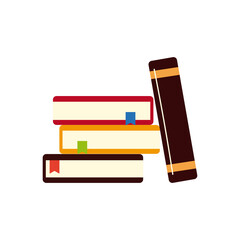 books read learn education isolated design
