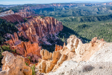 Red Rocks Hoodoos in Bryce Point at Bryce Canyon National Park, Utah