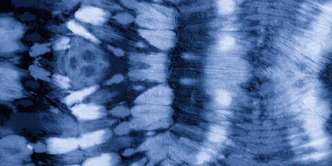 Space Tie Dye Shibori. Ink Painted Paper. Watercolor Decoration. Navy Handmade Artwork. Dyed Pattern. Ink Painted Zigzag. Marine Bohemian Surface. Batik Texture.