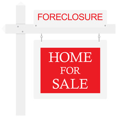 Foreclosure For Sale Real Estate Sign