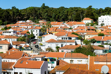 Fototapeta na wymiar Aerial view of old town Lisbon, Portugal